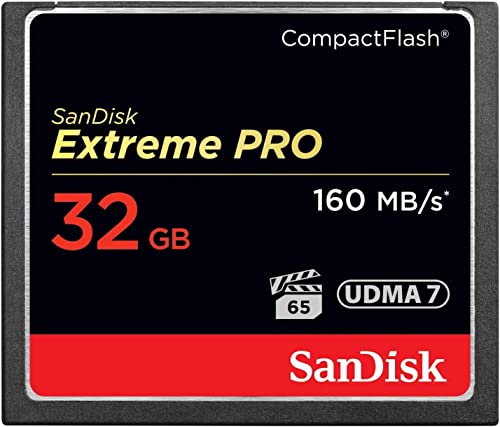 SanDisk 32GB Extreme PRO CompactFlash Memory Card UDMA 7 Speed Up To 160MB/s -...