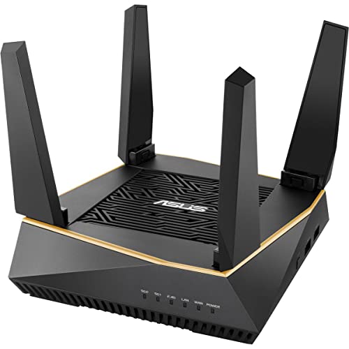 ASUS AX6100 WiFi 6 Gaming Router (RT-AX92U) - Tri-Band Gigabit Wireless Internet Router,...