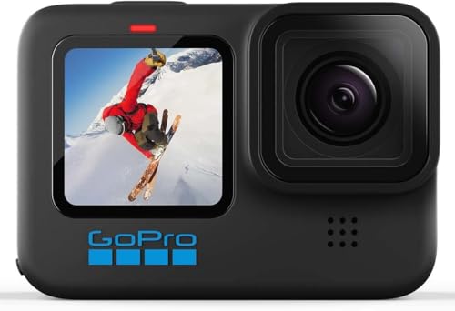 GoPro HERO10 Black - Waterproof Action Camera with Front LCD and Touch Rear Screens,...