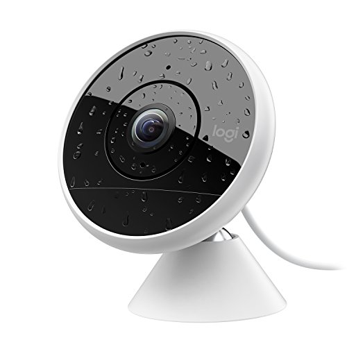 Logitech Circle 2 Indoor/Outdoor Wired Home Security Camera Works with Alexa, HomeKit and...