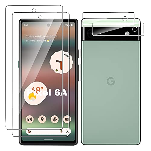 Suttkue for Google Pixel 6a 5G Screen Protector with Camera Lens Protector, 9H Hardness...