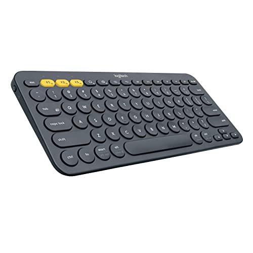 Logitech K380 Pebble Multi-Device Bluetooth Keyboard – Windows, Mac, Chrome OS, Android,...