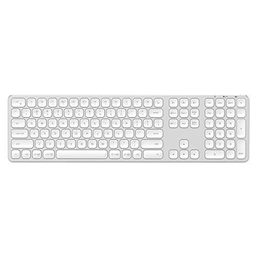 Satechi Aluminum Bluetooth Keyboard with Numeric Keypad - Compatible with 2022 MacBook...