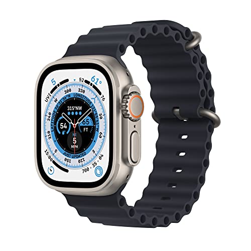 Apple Watch Ultra [GPS + Cellular 49mm] Smart Watch w/Rugged Titanium Case & Midnight...