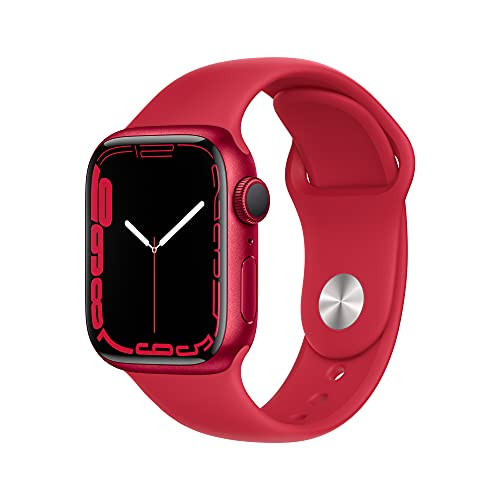 Apple Watch Series 7 [GPS 41mm] Smart watch w/ (PRODUCT) RED Aluminum Case with (PRODUCT)...