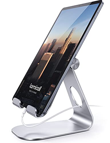 Lamicall Tablet Stand, Adjustable Tablet Holder - Desktop Stand Dock Holder Compatible...