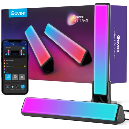 Govee Smart Light Bars, RGBICWW Smart LED Lights with 12 Scene Modes and Music Modes,...
