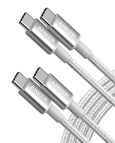 Anker New Nylon USB C to USB C Cable (6ft 60W, 2-Pack), USB 2.0 Type C Charger Cable Fast...