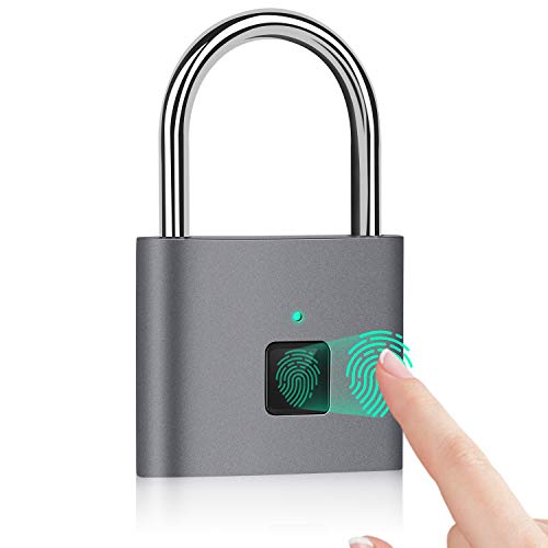 Fingerprint Padlock, Smart Keyless Security Locker Lock Fingerprint Lock Gym Lock IP65...