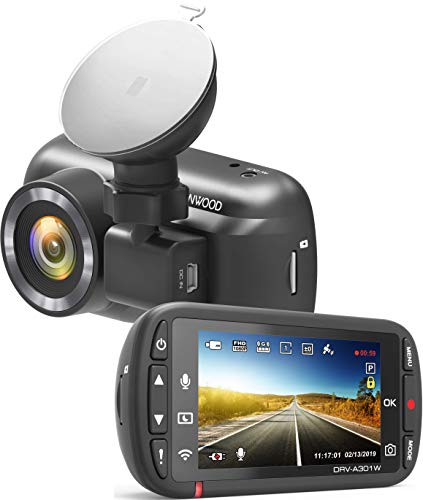 Kenwood DRV-A301W HD Car Dash cam with 2.7' Display, Parking Mode Recording | Built-in GPS...