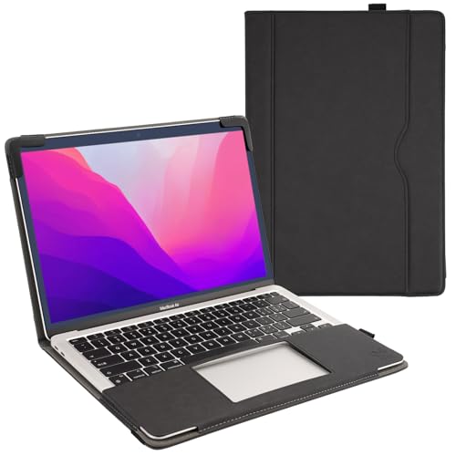 TYTX Compatible with MacBook Pro Case 13 Inch, PU Leather MacBook Case fits for Model M2,...