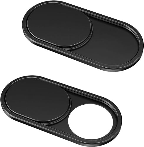 CloudValley Webcam Cover Slide[2-Pack], 0.023 Inch Ultra-Thin Metal Web Camera Cover for...