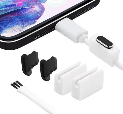 PortPlugs Aluminum Dust Plugs (2-Pack) - Compatible with iPhone 14-7, Plus, Max, Pro,...