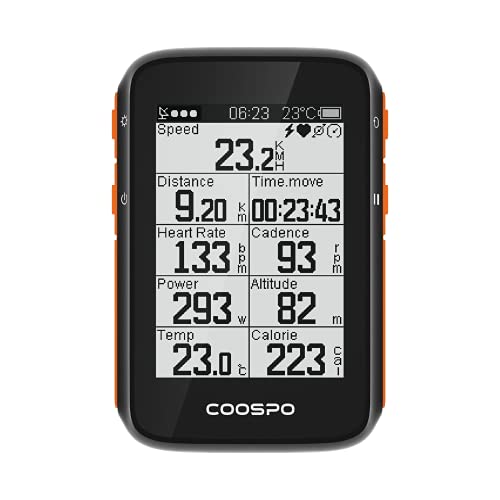 COOSPO Bike Computer Wireless GPS,Cycling Computer Bike Speedometer Auto...