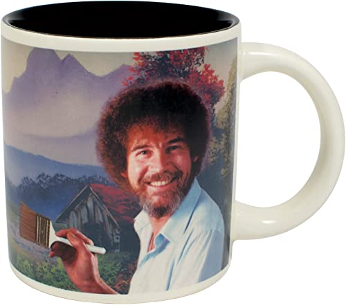 The Unemployed Philosophers Guild Bob Ross Heat Changing Mug - Add Coffee or Tea and a...