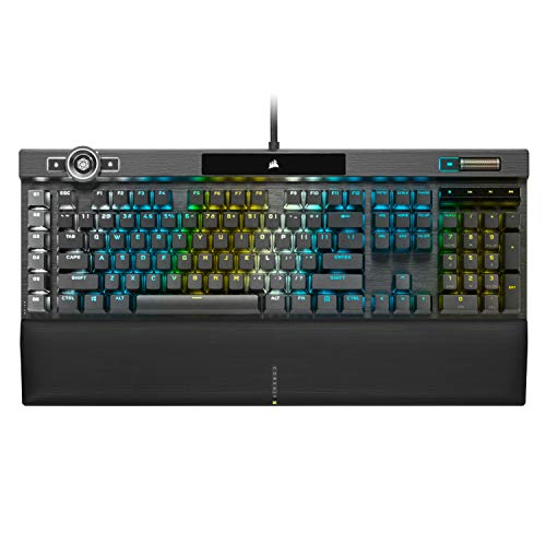 CORSAIR K100 RGB Mechanical Gaming Keyboard - CHERRY MX SPEED RGB Silver Keyswitches - PBT...
