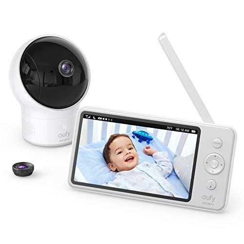 eufy Security Spaceview Video Baby Monitor E110 with Camera and Audio, Security Camera,...