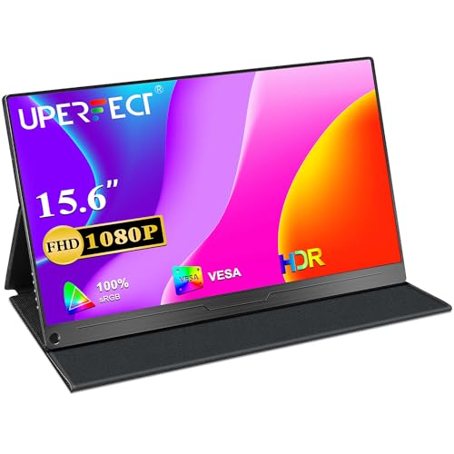 UPERFECT Portable Monitor, 2023 [NewVersion No MiniDP Port] 15.6' IPS HDR 1920X1080 FHD...