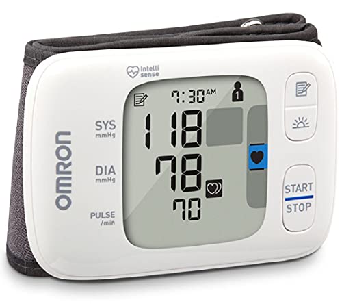 OMRON Gold Blood Pressure Monitor, Portable Wireless Wrist Monitor, Digital Bluetooth...