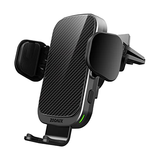ZOOAUX Wireless Car Charger Vent Mount, 15W Fast Charging Auto-Clamping Car Mount, Air...