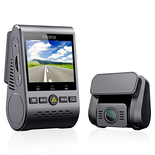 VIOFO Dual Channel Dash Cam A129 Duo Full HD 1080P Front and Rear Camera with GPS Wi-Fi...