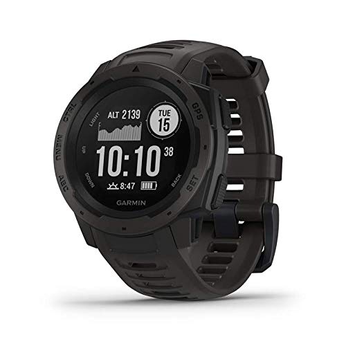 Garmin Instinct, Rugged Outdoor Watch with GPS, Features Glonass and Galileo, Heart Rate...