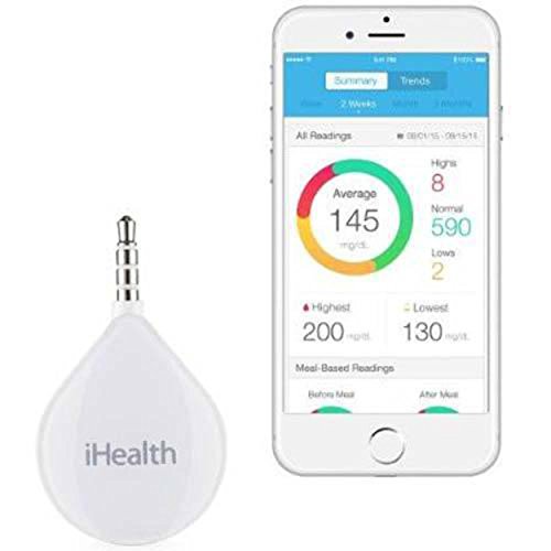 iHealth Align Blood Glucose Meter for iPhone and Android Phones, Smart Diabetes Monitoring...
