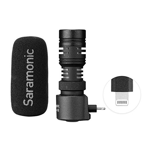 Saramonic SmartMic+ Di Compact Directional Microphone with Lightning Connector Compatible...