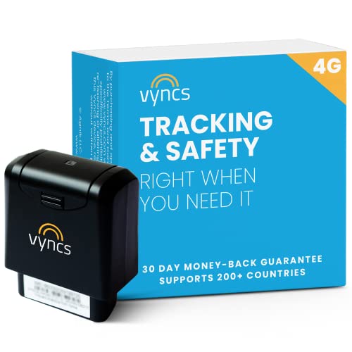 Vyncs - GPS Tracker for Vehicles, [No Monthly Fee], 4G LTE, Vehicle Location, Trip...