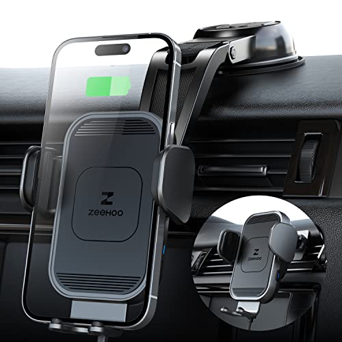 ZEEHOO Wireless Car Charger, 15w Fast Charging, Auto Clamping Car Phone Mount, Cell Phone...