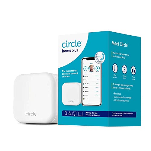 Circle Parental Controls 1-Yr Subscription - Internet & Mobile Devices - Works on Wifi,...