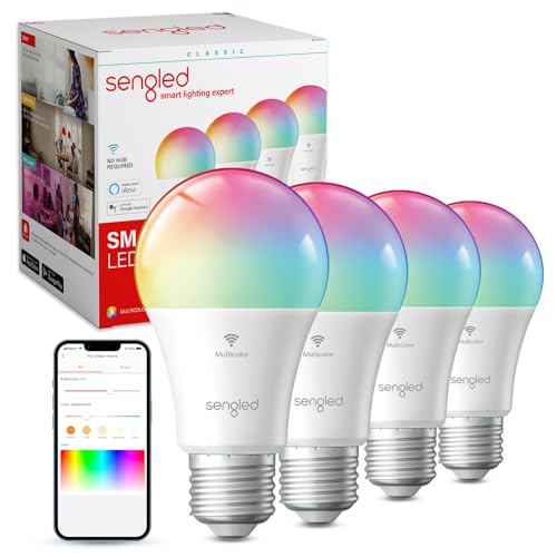 Sengled WiFi Color Changing Light Bulb, Alexa Smart Light Bulbs that Work with Alexa &...