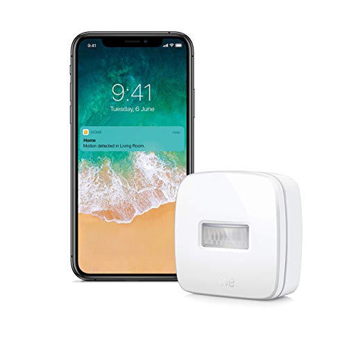 Eve Motion - Apple HomeKit Smart Home Motion Sensor for Triggering Accessories and Scenes,...