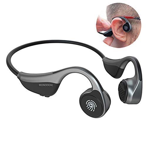 Open Ear Headphones, MONODEAL Bone Conduction Headphones Wireless Bluetooth Headset with...