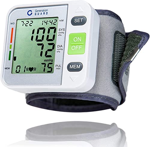 Clinical Automatic Wrist Blood Pressure Monitor with Portable Case, Irregular Heartbeat BP...