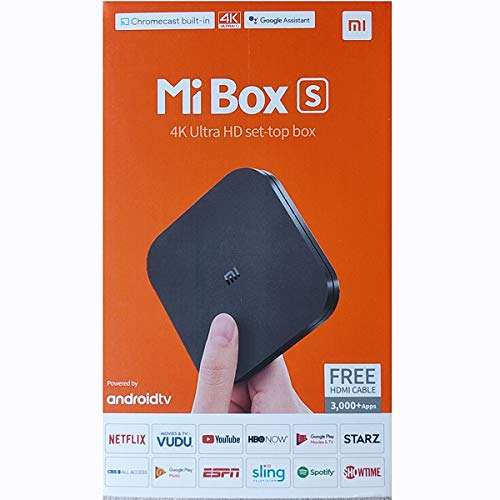 Xiaomi Mi Box S Android TV with Google Assistant Remote Streaming Media Player -...