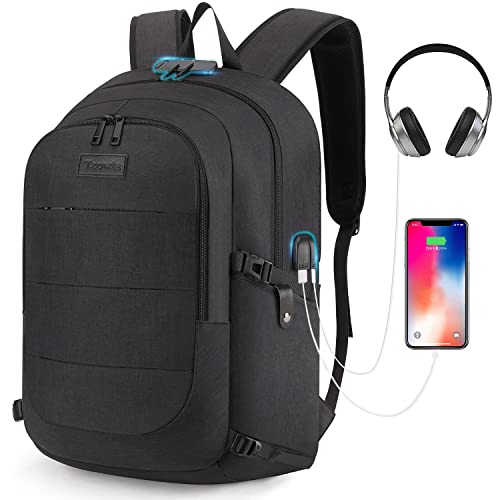 Tzowla Travel Laptop Backpack Water Resistant Anti-Theft Bag with USB Charging Port and...