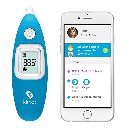 Kinsa [Old Model] Smart Ear Thermometer for Fever - Accurate, Fast, FDA Cleared...