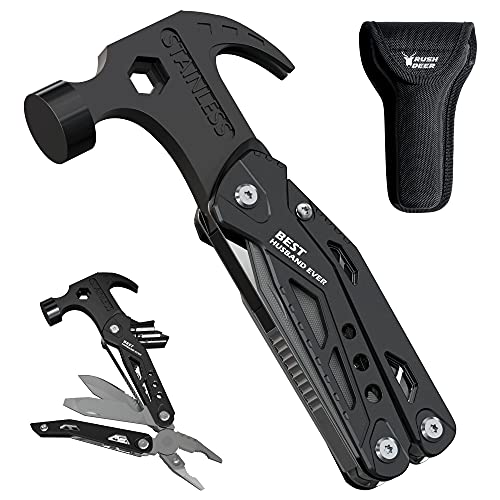 Unique Gifts for Husband, RushDeer 14 in 1 Multitool Hammer with Pliers Screwdrivers...