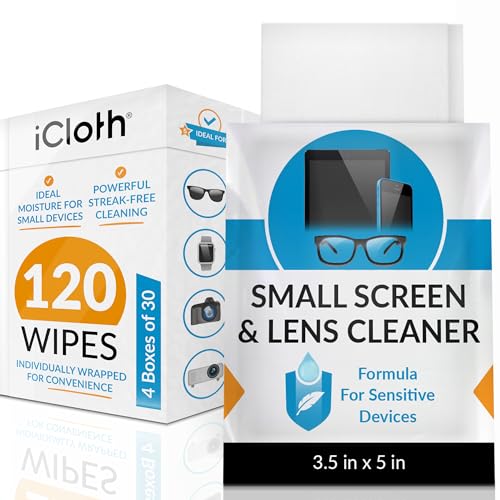 iCloth Screen Cleaning Wipes for easy and fast shine on smartphones, tablets and computers...