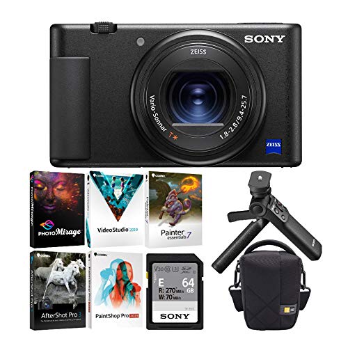Sony ZV-1 Digital Camera with Vlogger Accessory Kit (Black) (4 Items)
