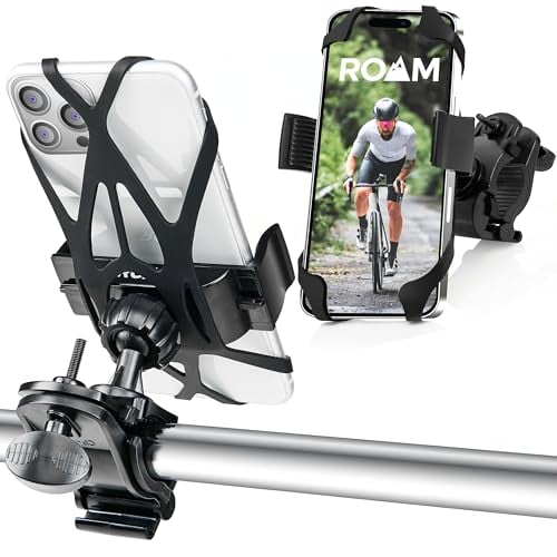 Roam Bike Phone Mount - Motorcycle Phone Mount- 360° Rotation with Universal Handlebar...