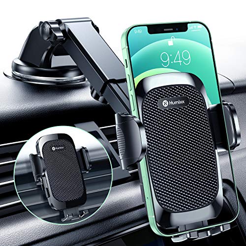 Humixx Phone Mount for Car [Military-Grade Super Suction] Universal Hands-Free Phone...