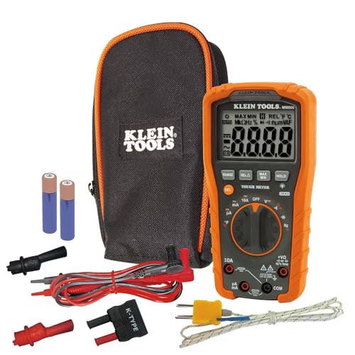 Klein Tools MM600 Multimeter, Digital Auto-Ranging, AC/DC Voltage and Current,...