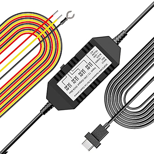 VIOFO HK3-C Acc Hardwire Kit, 13ft USB-C Hard Wire Kit for A139 Dash Cam, Low Voltage...