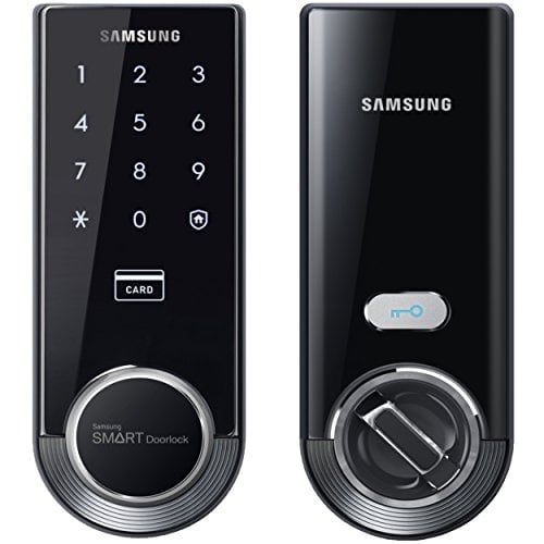Samsung SHS-3321 Digital Door Lock, Black, Keyless, Electronic, Deadbolt