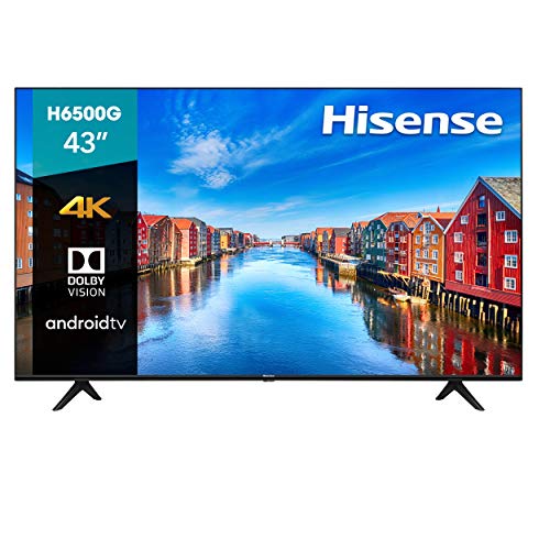 Hisense 43-Inch Class H6570G 4K Ultra HD Android Smart TV with Alexa Compatibility,...