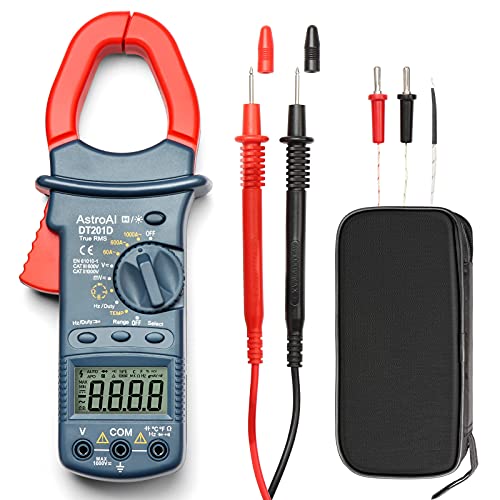 AstroAI Digital Clamp Meter TRMS 6000 Counts Multimeter Auto Ranging with AC/DC Voltage,AC...