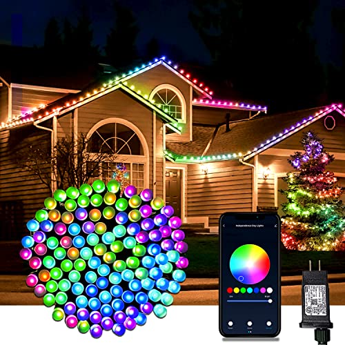 Smart Christmas Lights Outdoor Indoor-99ft 300 RGB LED Halloween Light Multi-Color...