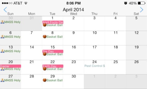 shared calendar for mac and android